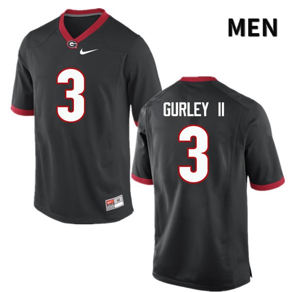 Georgia Bulldogs Men's Todd Gurley II #3 Black Stitched College UGA Football Jersey 23NS014PX